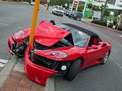 Auto accident recovery after Ferrari crash