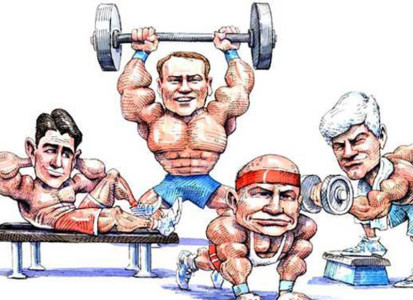Stay healthy exercise at gym